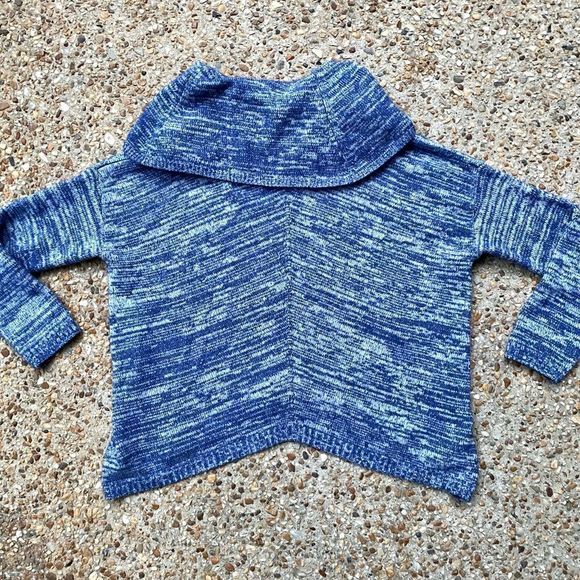 NWOT EXPRESS Wool Mohair Blend Cowl Neck Heather Asymmetrical Hem Sweate… - Picture 6 of 6